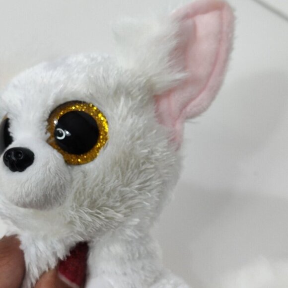 TySilk Phoenix The White Fox Beanie Boo Stuffed Animal Plush FLAW - NO HANG TAG - Picture 3 of 7